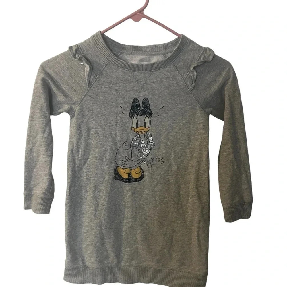 Gap Kids Daisy Duck Sweater Dress Size S
